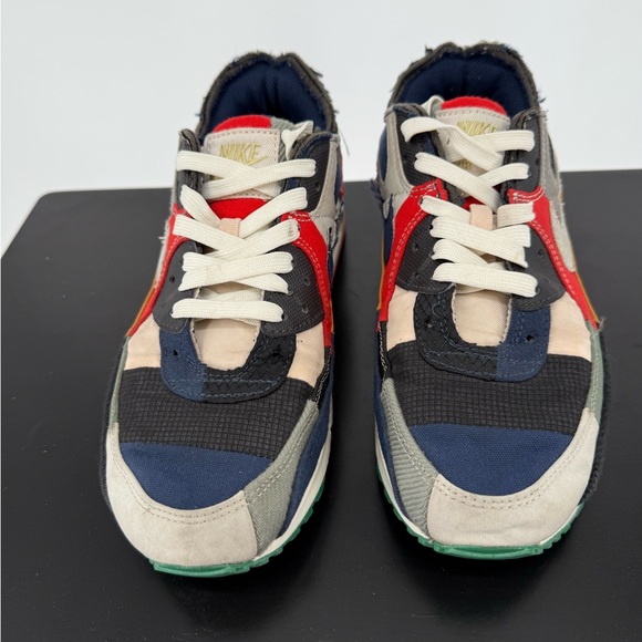 Nike Air Max 90 'Patchwork Legacy' Sneakers, Women’s Sz 9 DJ4878-400 - Picture 2 of 7